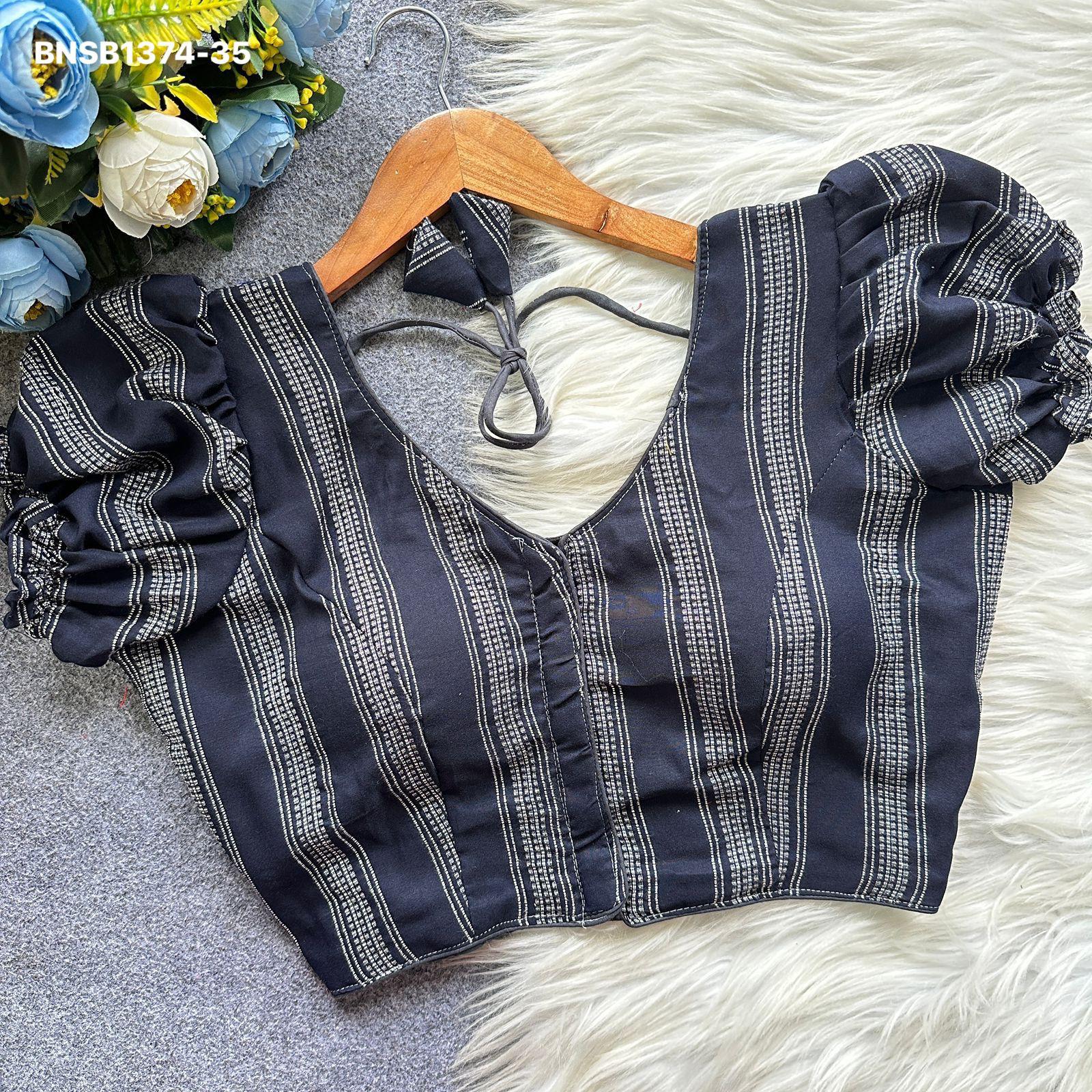 Pure Cotton-Frill Design-Navy Blue